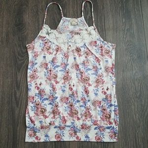 Floral Spaghetti Strap Top